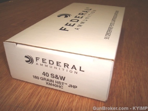 Federal - .40S&W Jacketed Hollow Point 180 grain - 50 Rounds